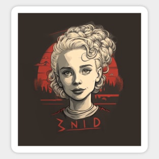 ADDAMS Family, Wednesday, ENID-inspired design, Sticker